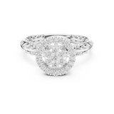 Gold Ring DDLR-754, White Gold, view 4