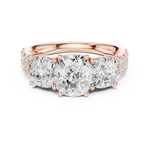 Gold Ring DDLR-716, Rose Gold, view 4