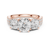 Gold Ring DDLR-716, Rose Gold, view 4