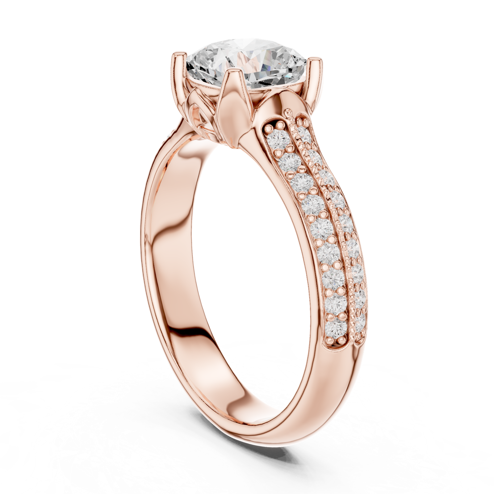 Gold Ring LR-0274, Rose Gold