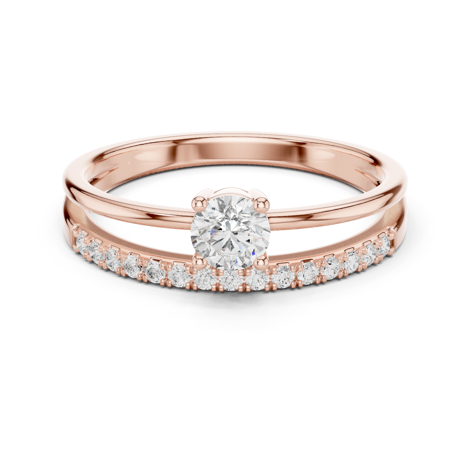 Gold Ring DDLR-832, Rose Gold