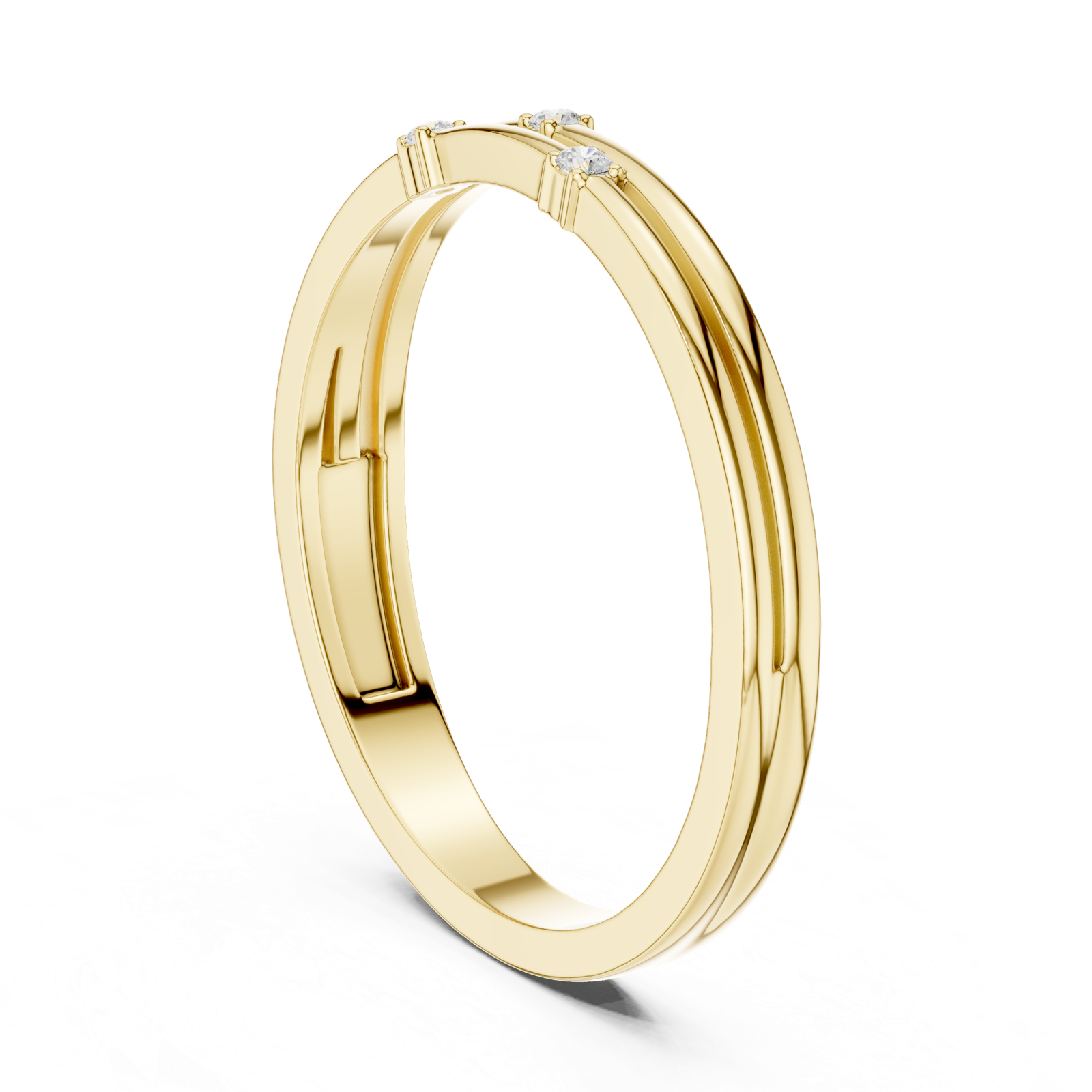 Gold Ring DDLR-709, Yellow Gold, view 1