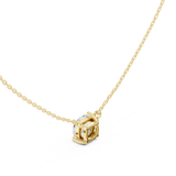 Gold Jewelry, Cushion center stone, Yellow Gold, view 2