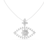 Gold Pendant GPD-0020, White Gold, view 1