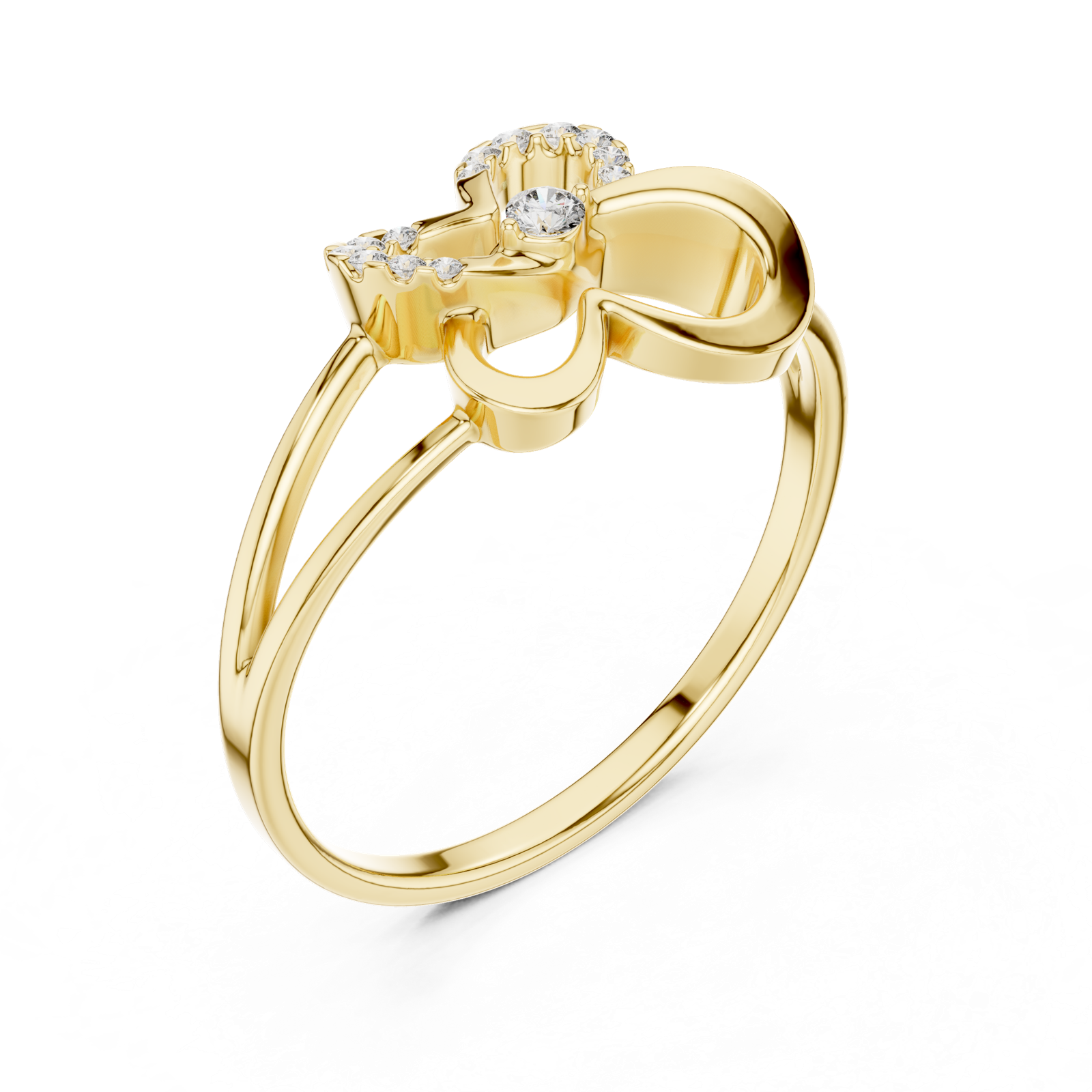 Gold Ring 1 (239), Yellow Gold, view 2