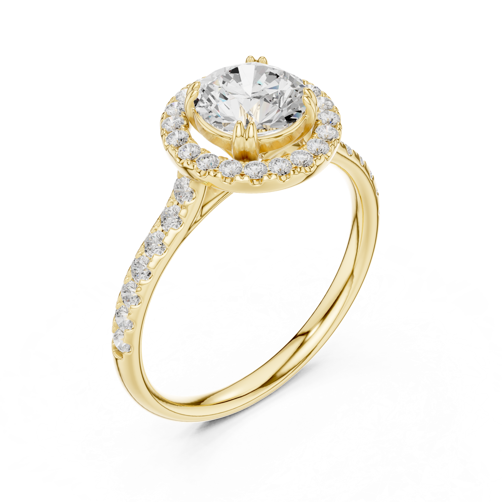 Gold Ring DDLR-792, Yellow Gold, view 2