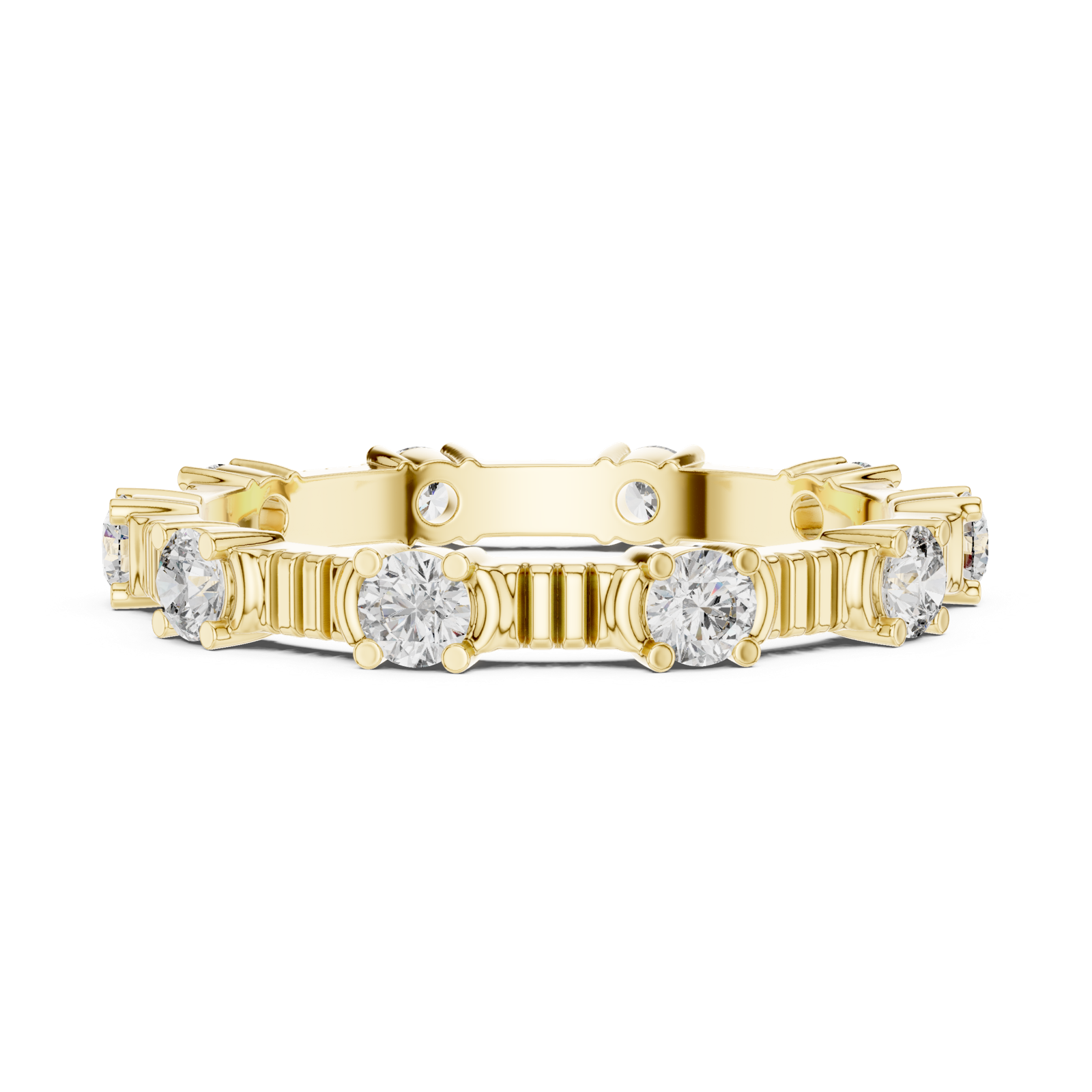 Gold Ring DDLR-236, Yellow Gold, view 3