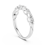 Gold Ring 12-10072@L, White Gold, view 1