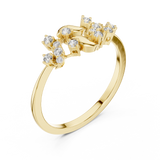 Gold Ring LR-01 (68), Yellow Gold, view 2