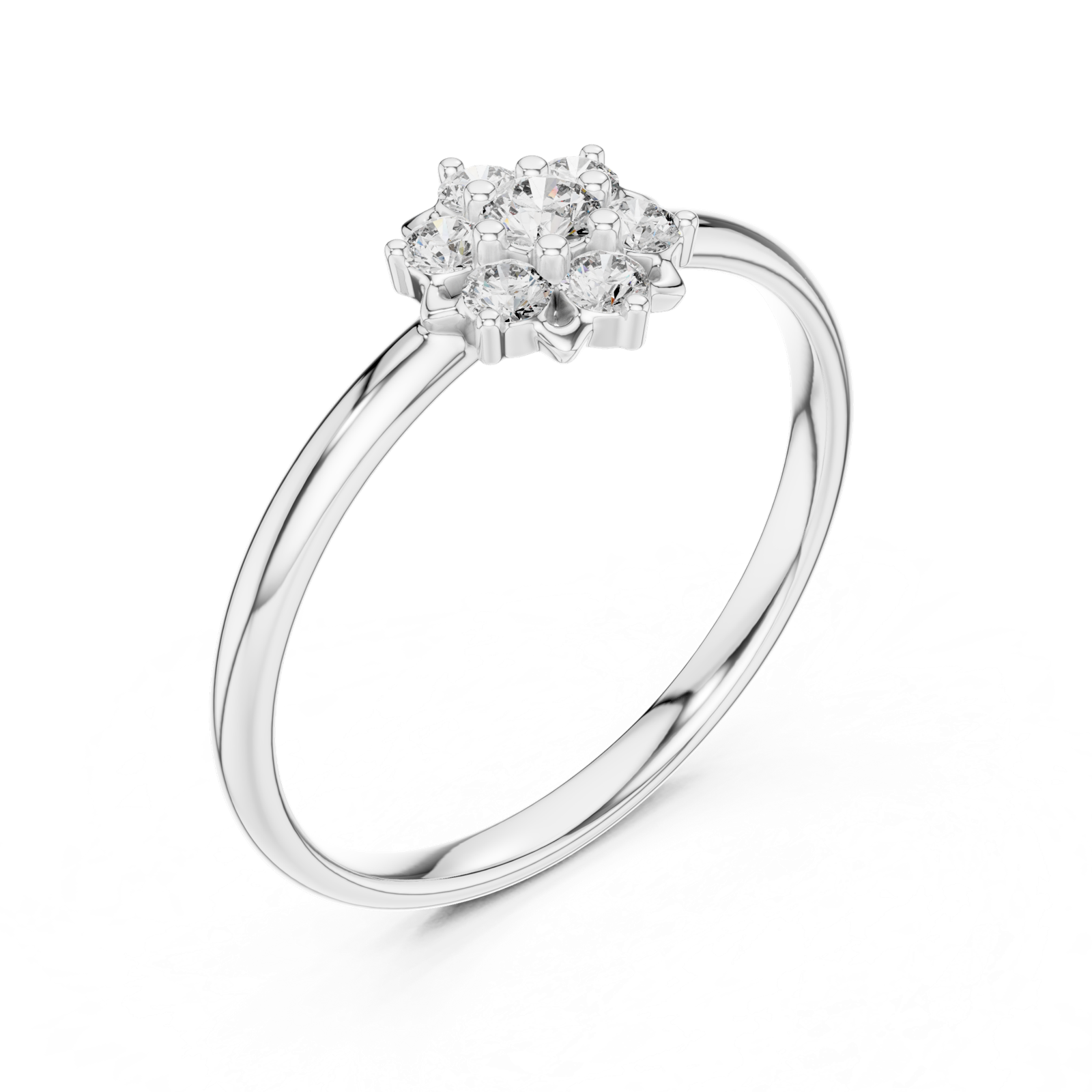 Gold Ring 1 (262), White Gold, view 2