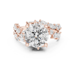 Gold Ring DDLR-448, Rose Gold, view 4