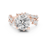 Gold Ring DDLR-448, Rose Gold, view 4