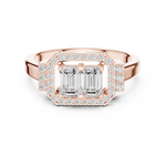 Gold Ring DDLR-534, Rose Gold, view 4