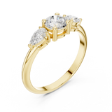Gold Ring JLR-99, Yellow Gold, view 2