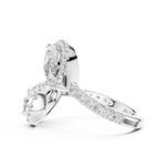 Gold Pendant 9-10007L_14, White Gold, view 3