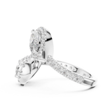 Gold Pendant 9-10007L_14, White Gold, view 3