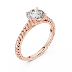 Gold Ring LR-0011, Rose Gold, view 2