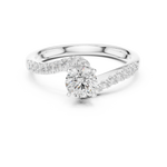 Gold Ring LR-0320, White Gold