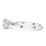 Gold Ring LR-0015, White Gold, view 3