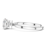 Gold Ring LR-0015, White Gold, view 3