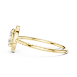 Gold Ring HLR-203, Yellow Gold, view 3