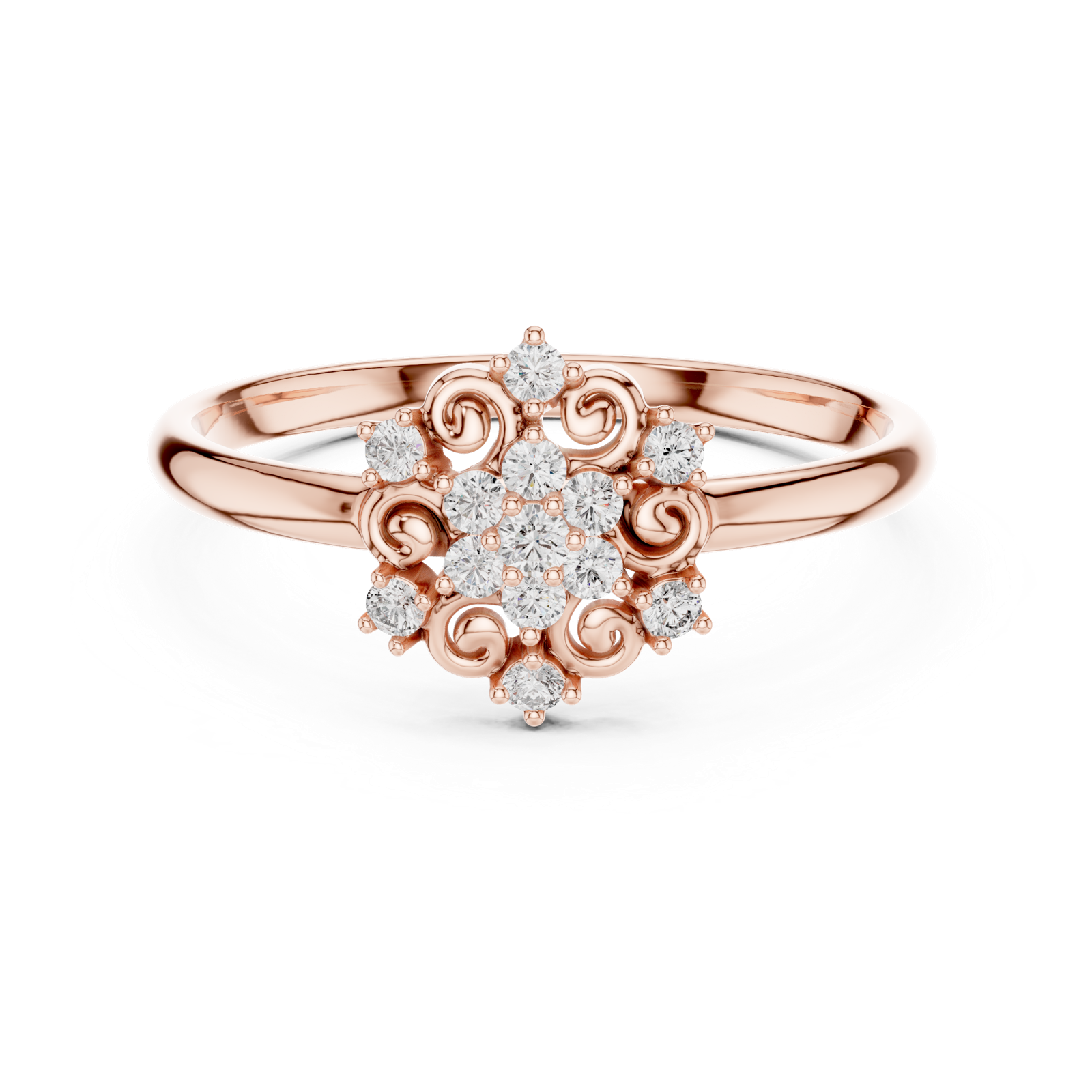 Gold Ring 1 (284), Rose Gold, view 4