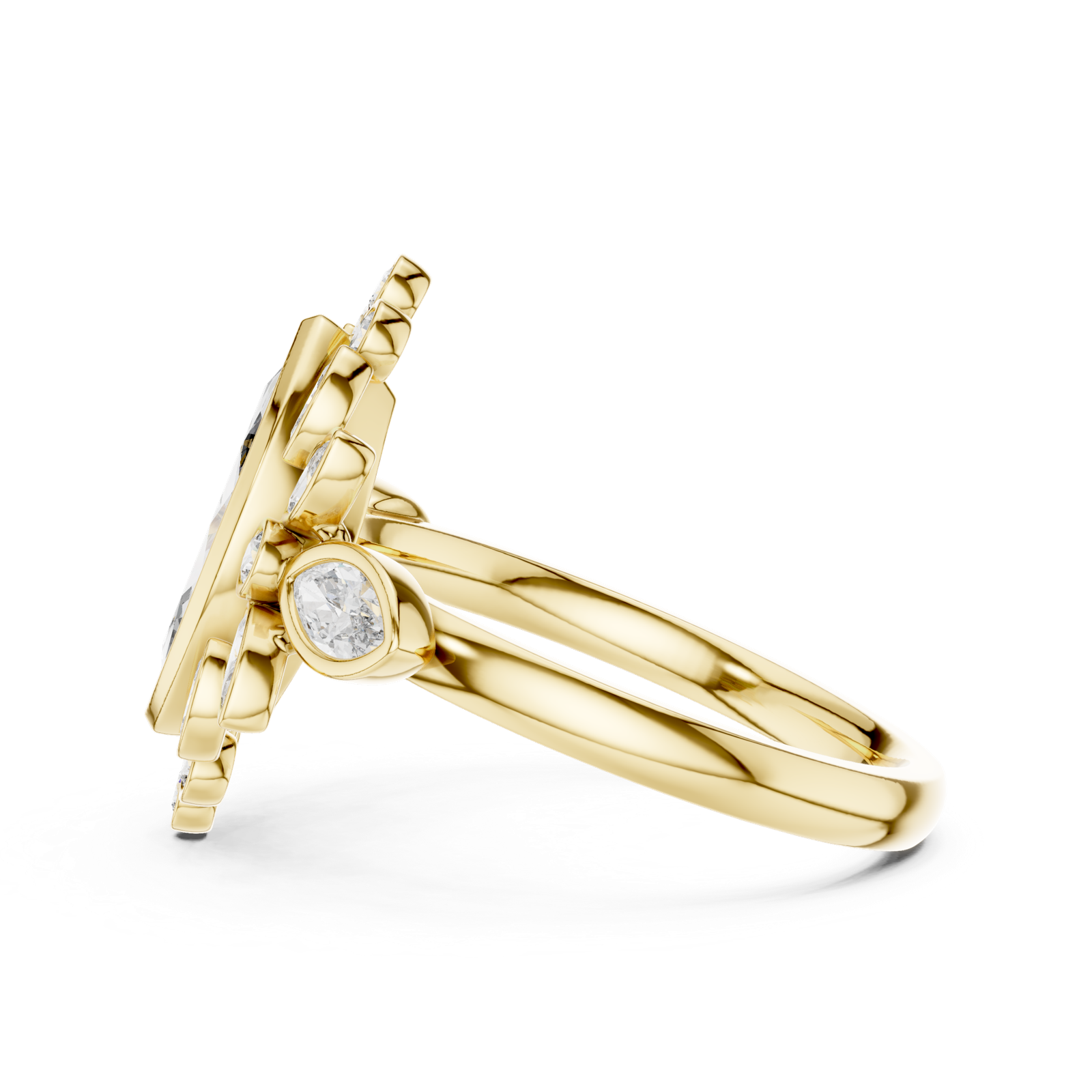 Gold Pendant 9-10019L_33, Yellow Gold, view 3