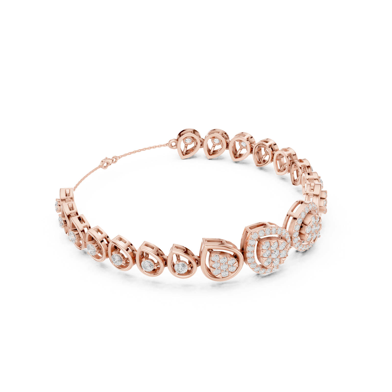 Gold Bracelet SBWB (24), Rose Gold, view 1