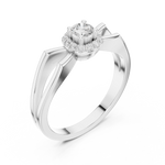 Gold Ring DDLR-837, White Gold, view 2