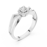 Gold Ring DDLR-837, White Gold, view 2