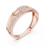 Gold Ring LR-01 (9), Rose Gold, view 2