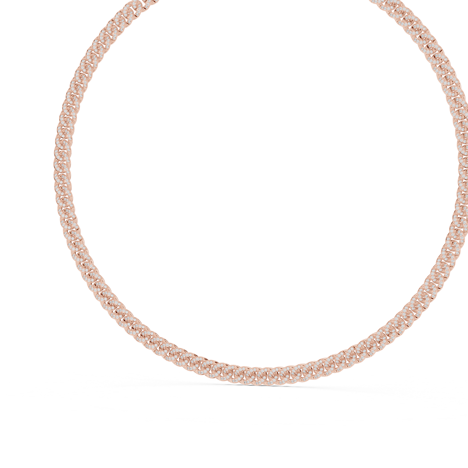 Gold Necklace GNK-0042, Rose Gold, view 2