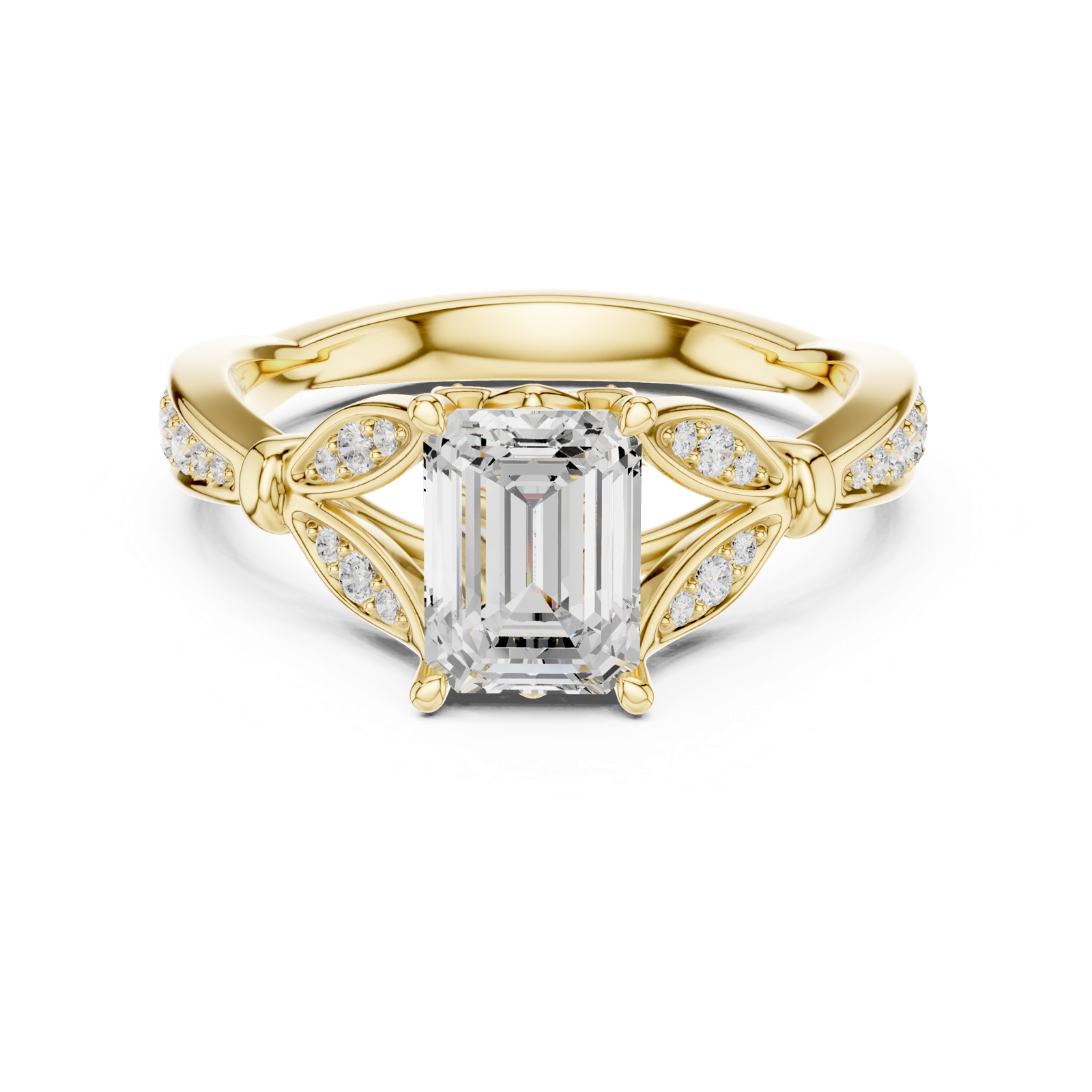 Gold Ring DDLR-933, Yellow Gold, view 4