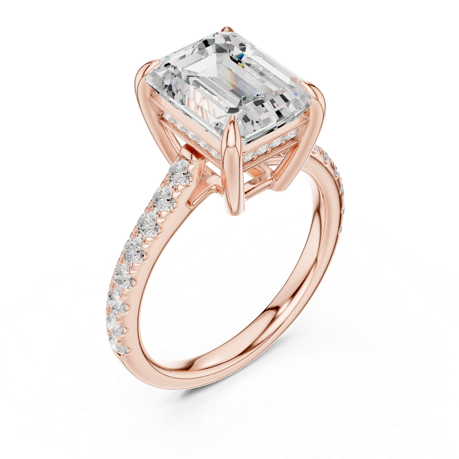 Gold Ring DDLR-1024, Rose Gold, view 2