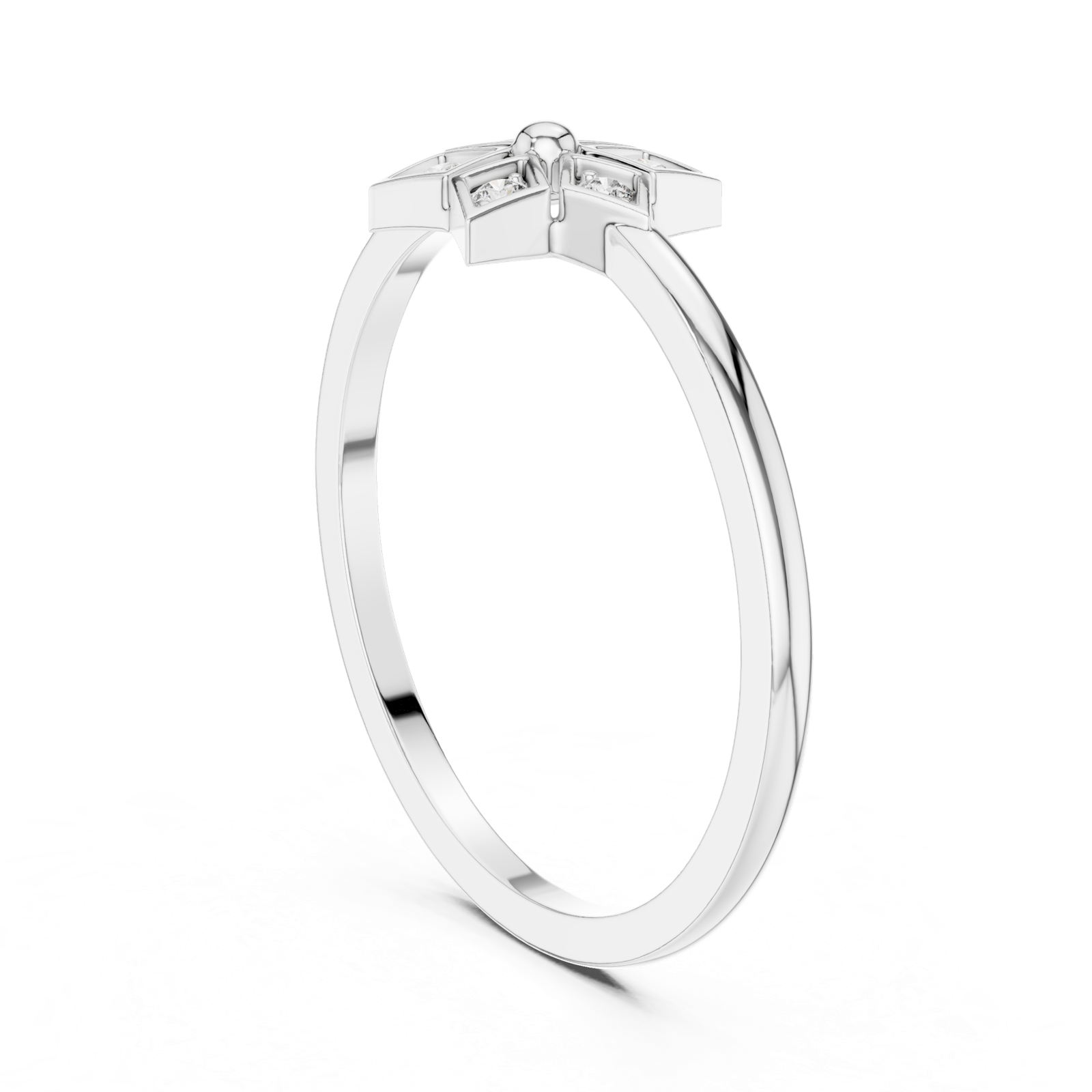Gold Ring DR-6258, White Gold
