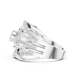 Gold Ring DDLR-769, White Gold, view 3