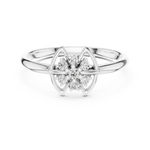 Gold Ring 1 (445), White Gold, view 4