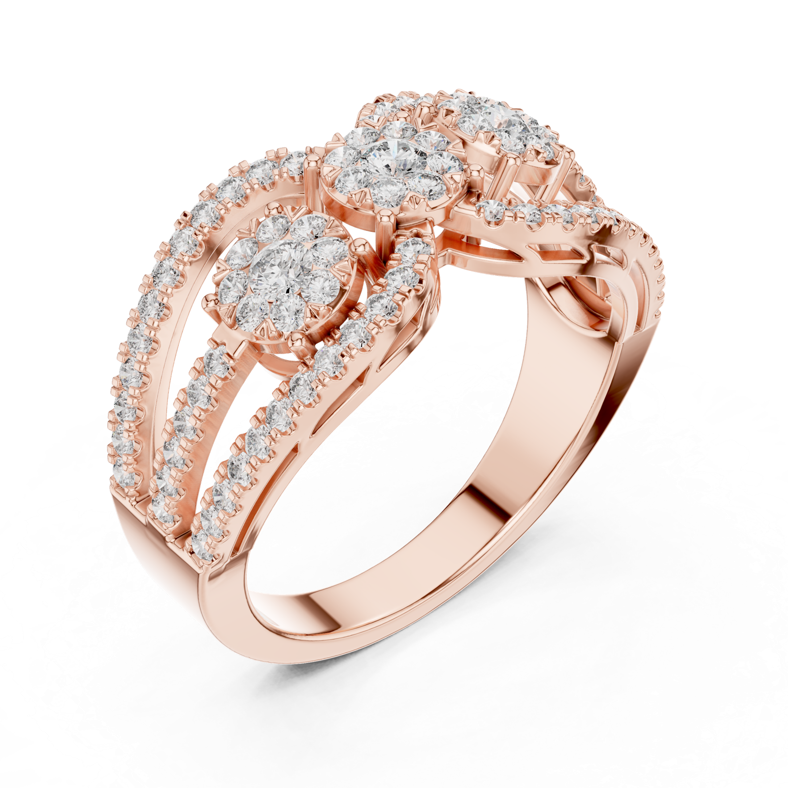 Gold Ring 19-120004L, Rose Gold, view 2