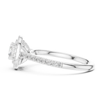 Gold Ring LR-0243, White Gold, view 3