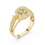 Gold Ring DDLR-762, Yellow Gold, view 2