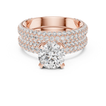Gold Ring DDLR-012, Rose Gold, view 4