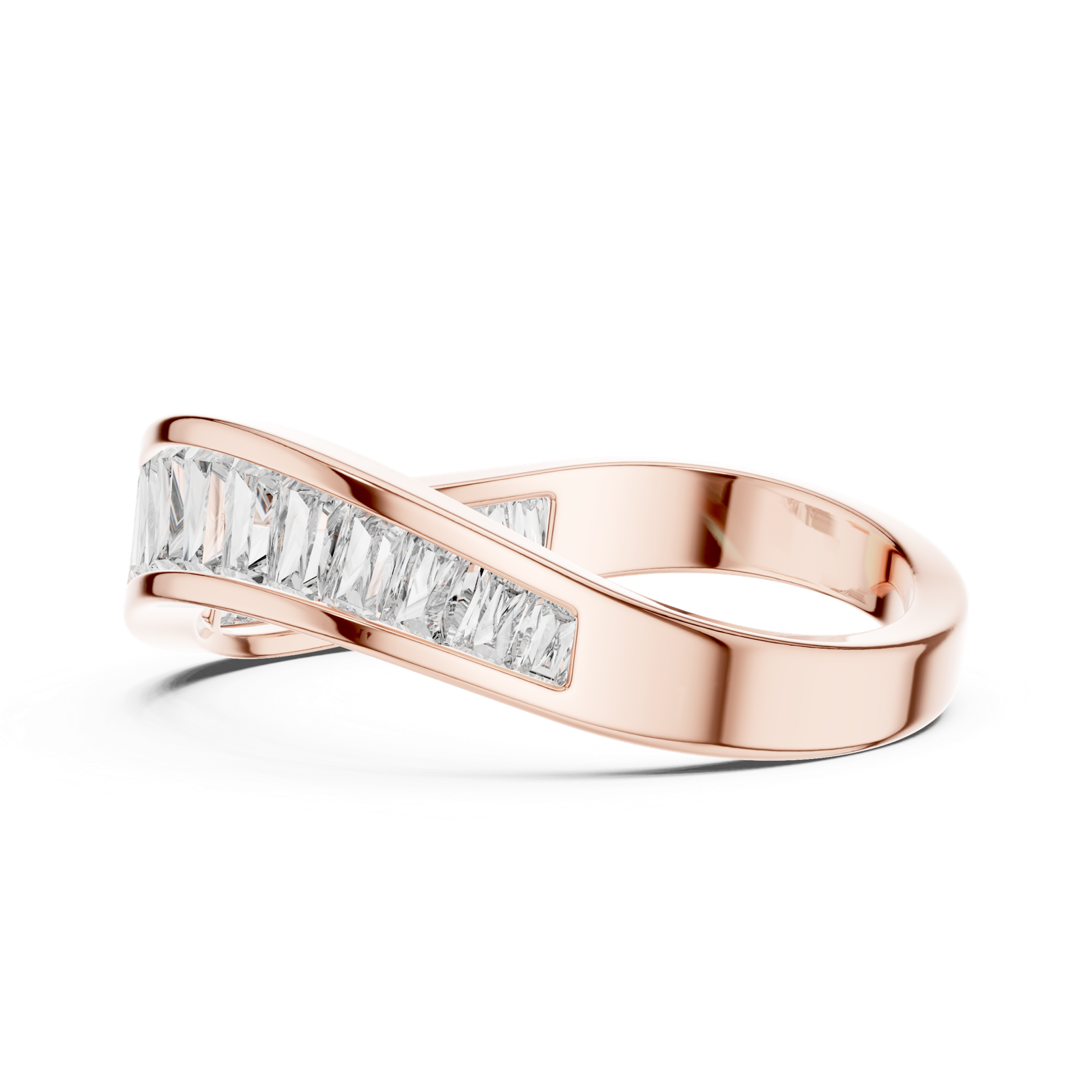 Gold Ring DDLR-009, Rose Gold, view 3