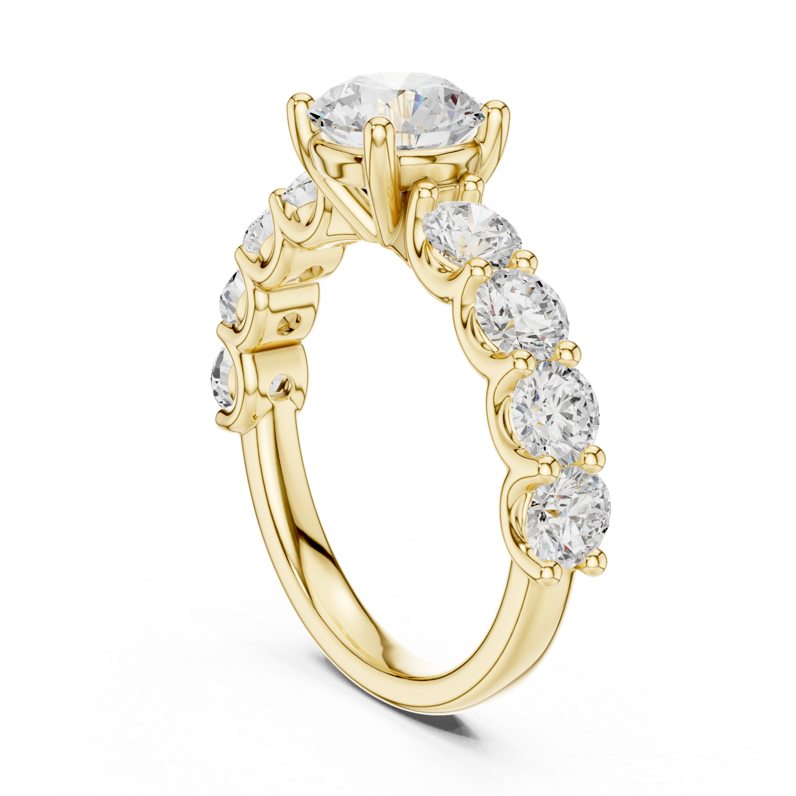 Gold Ring DDLR-657, Yellow Gold, view 1
