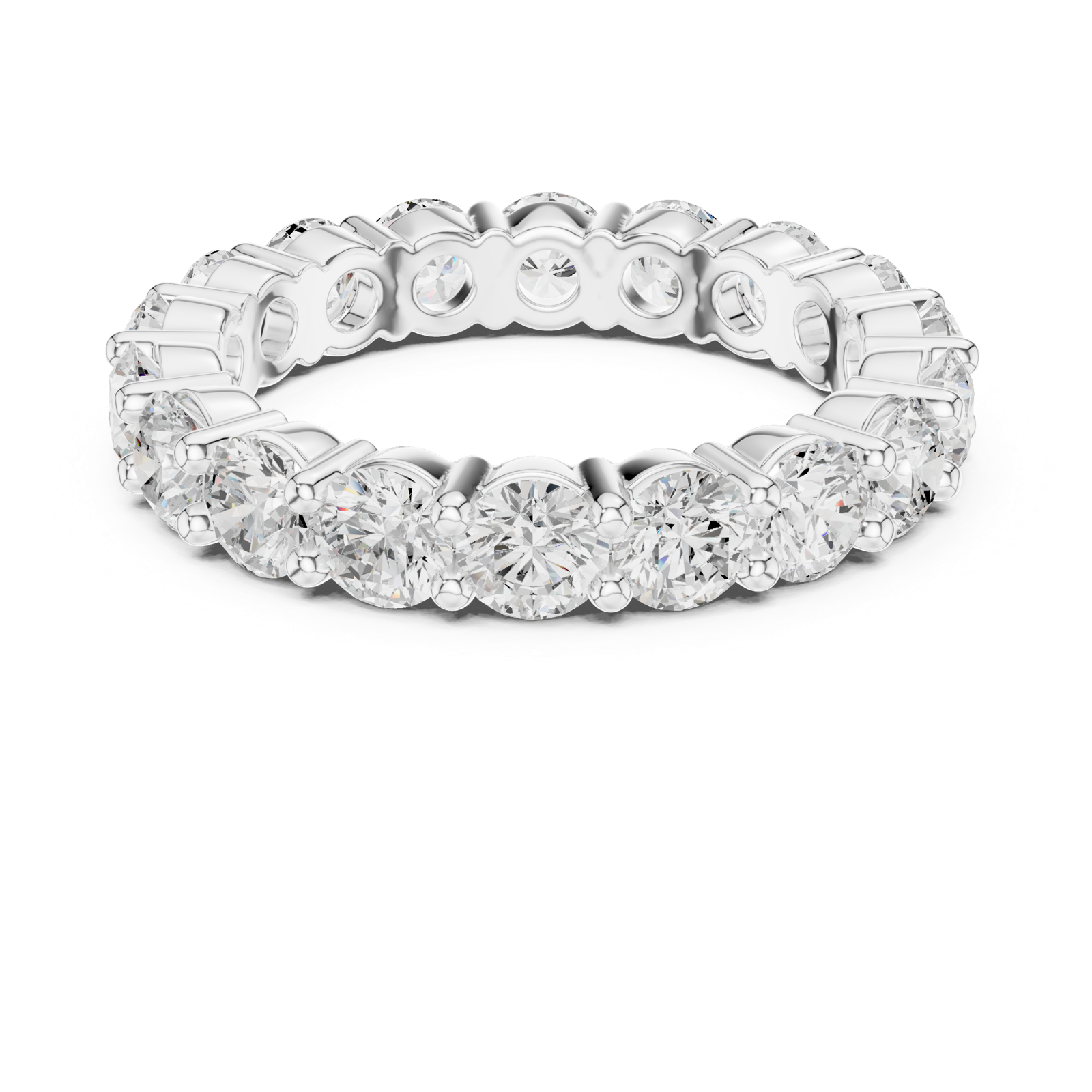 Gold Ring DDLR-691, White Gold, view 4