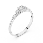 Gold Ring HLR-89, White Gold, view 2