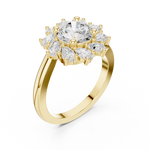 Gold Ring DDLR-405, Yellow Gold, view 2