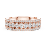 Gold Ring DDLR-224, Rose Gold, view 3