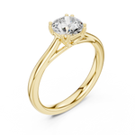 Gold Ring DDLR-549, Yellow Gold, view 2