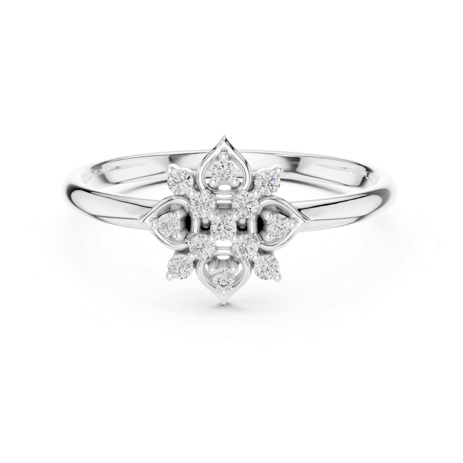 Gold Ring 1 (431), White Gold, view 4