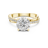Gold Ring L03-425, Yellow Gold, view 4